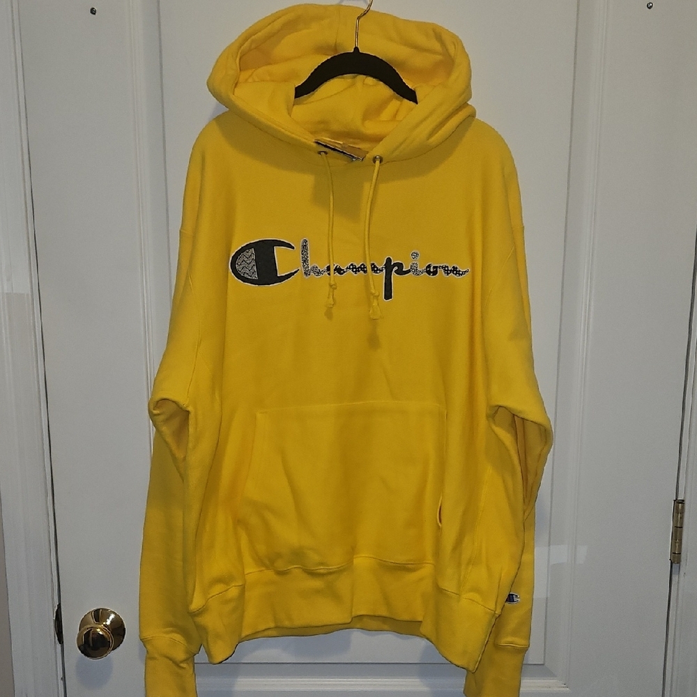 Champion Yellow Hoodie